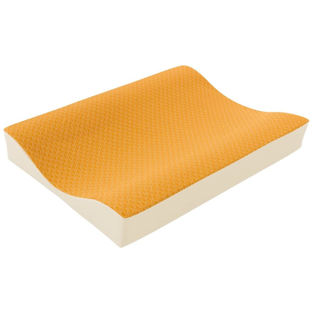 Cambiador de peces dorado, 50 x 70 cm, sin PVC, con funda de algodón extraíble y lavable.