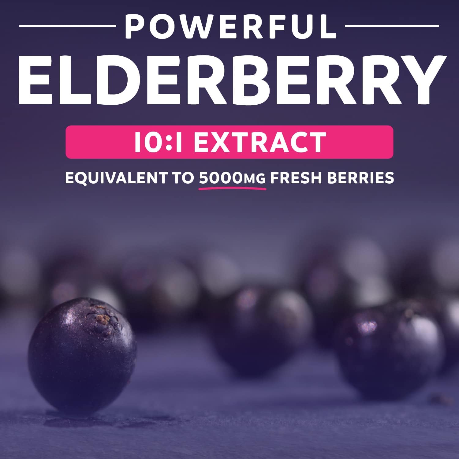 Bundle of Organic Cranberry & Organic Elderberry - Super Berry Bundle - Organic Cranberry Pills - 50:1 Concentrate & Organic Elderberry Capsules Powerful 10:1 Extract for Immune Support