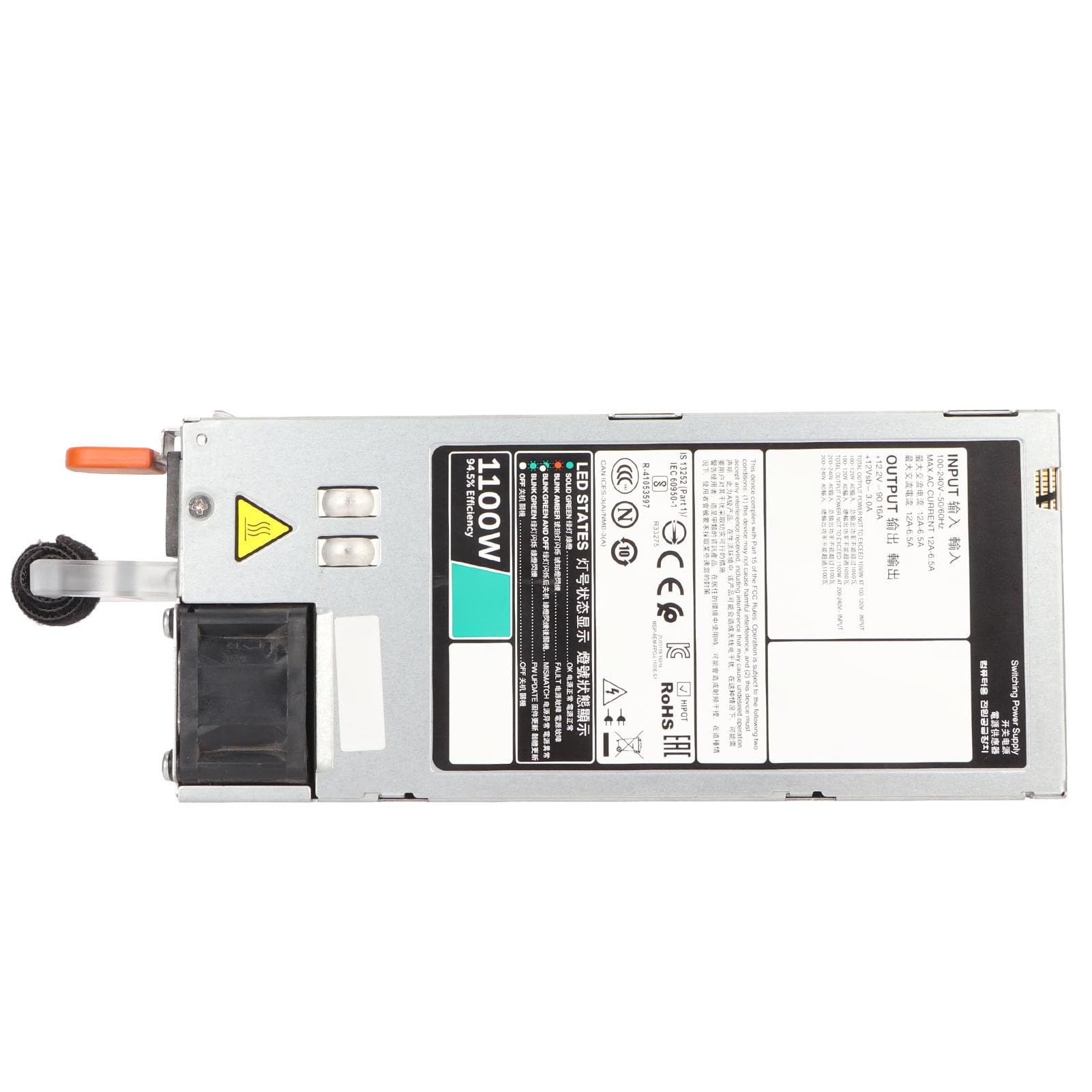 Zasilacz Serwerowy L1100E S1, Zasilacz 1100 W do Stacji Roboczej do Gier, W Pełni Modułowy, Zasilacz do Komputera Stacjonarnego do R530 R630 R730 R730XD