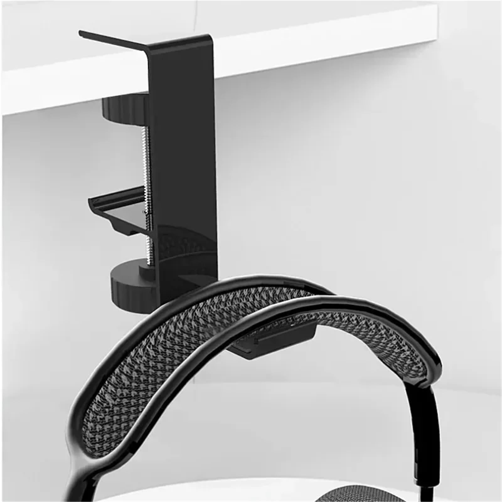Kopfhörer Ständer 2 stücke Kopfhörer Ständer Desktop Headset Halter PC Gaming Headset Schreibtisch Aufhänger Haken for Kopfhörer Controller Für Kopfhörer(Black)