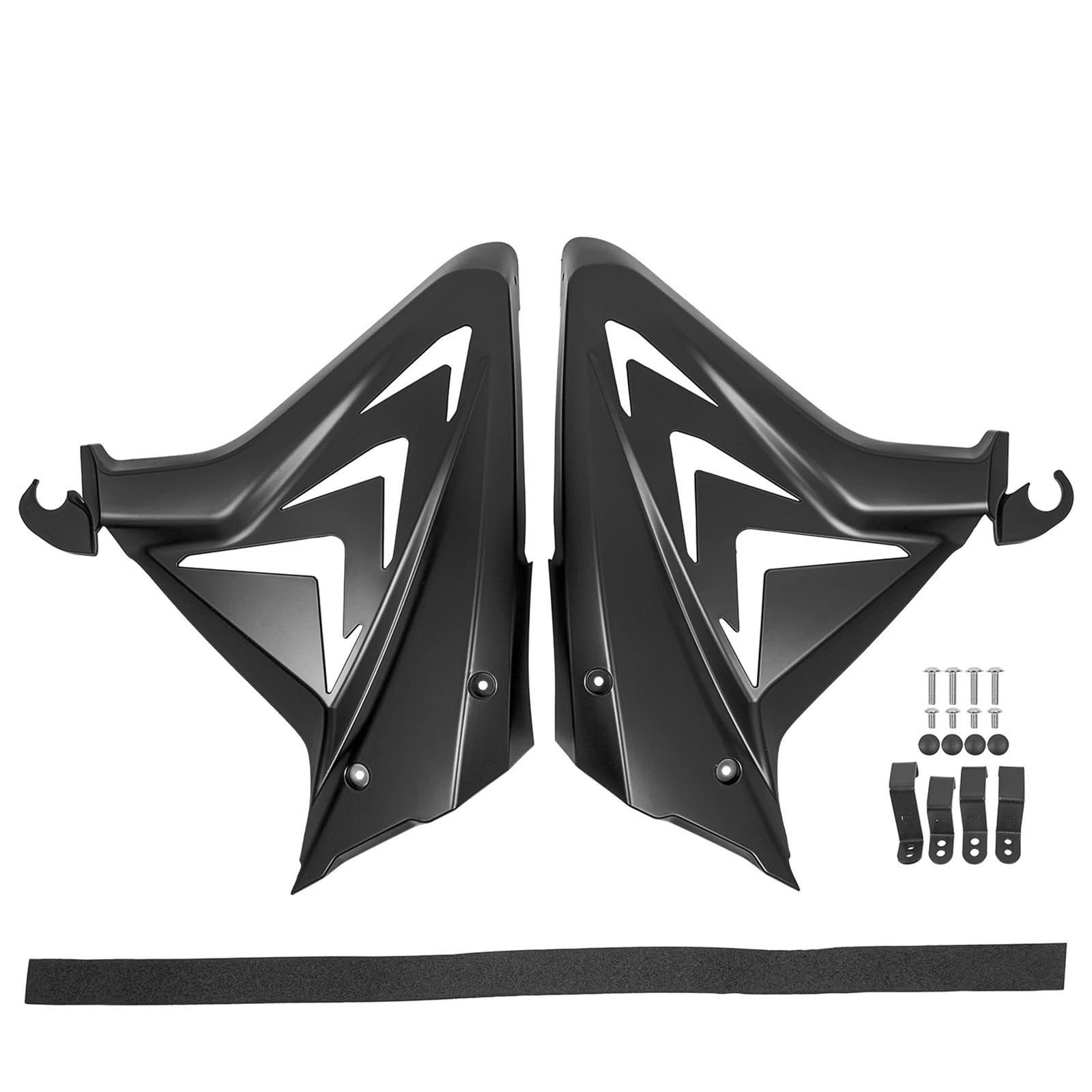 Winglets spojler Pasuje do Honda CBR 650 R CBR650R 2019-2022 Osłona ramy Wtrysk Spojlery Owiewki(Matte Black)