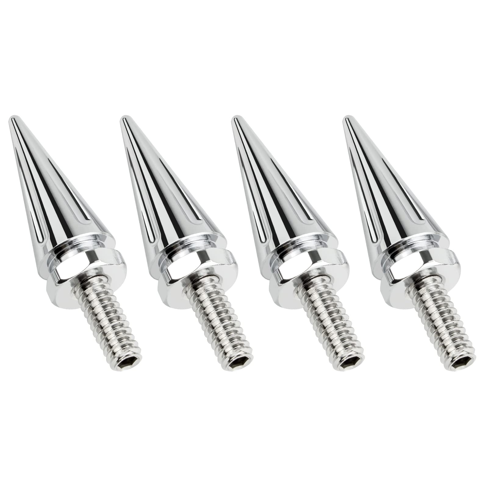 Motorcycle Windshield Spike Bolts Windscreen Inch Thread Screws for 2015-2023 Harley Road Glide Fairing Windshield Trim Screw Chrome