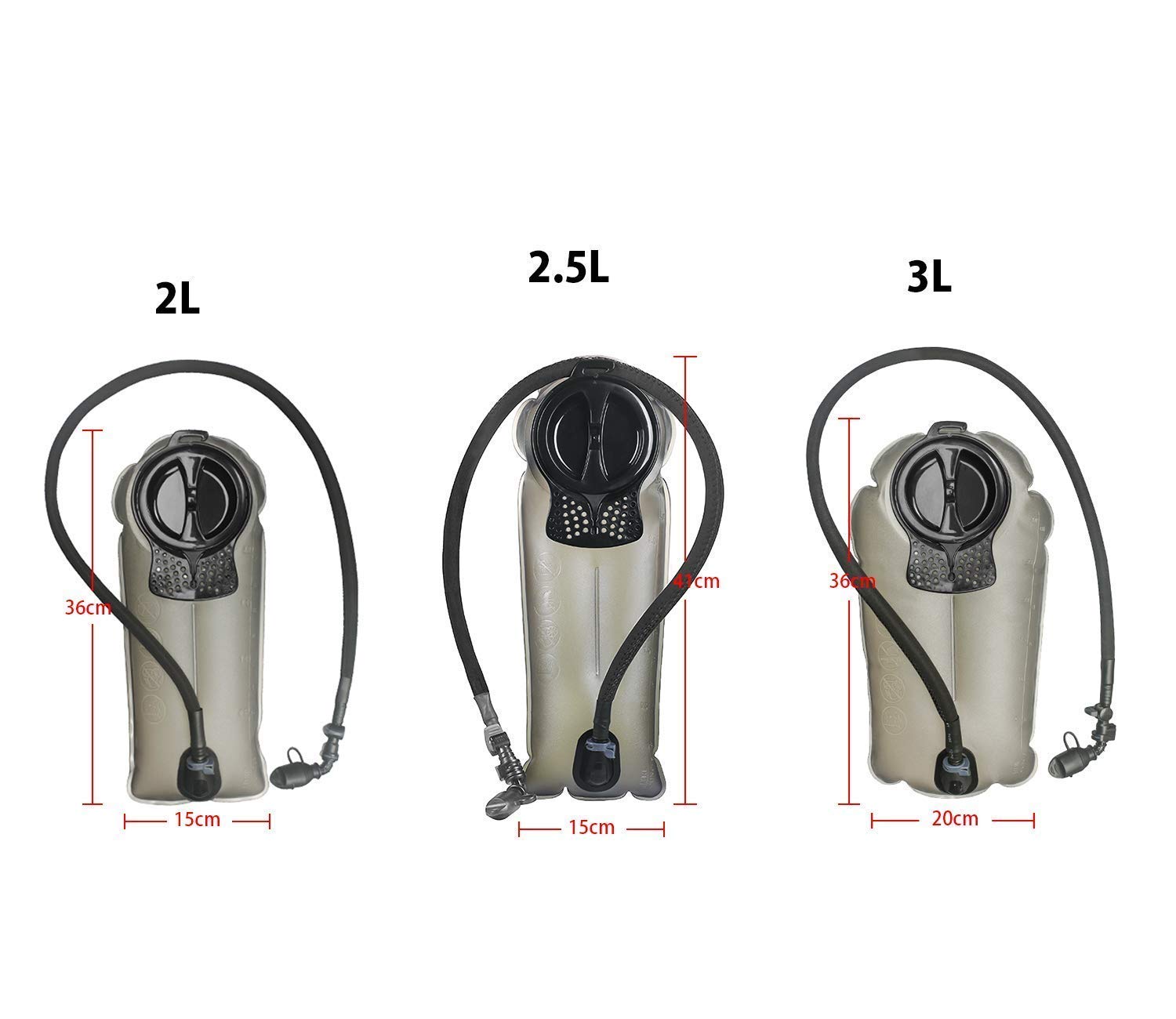 Unigear Sacca Idratazione, Sacca da Vescica per Idratazione BPA Approvato FDA e Senza Gusto per Zaino in Spalla, Ciclismo, Trekking e Campeggio