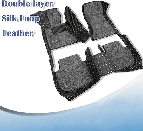 Miniatura 3 de Car Mats for Volvo XC40 2019, Double Layer Auto Foot Pads Custom Carpets Car Floor Mats,Black-Beige-Grey