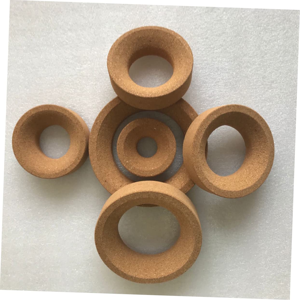 Ciieeo 5Pcs Synthetic Cork Round Flask Holders Diameter Flask Support Rings for Laboratory Use Laboratory Flask Cork Stand