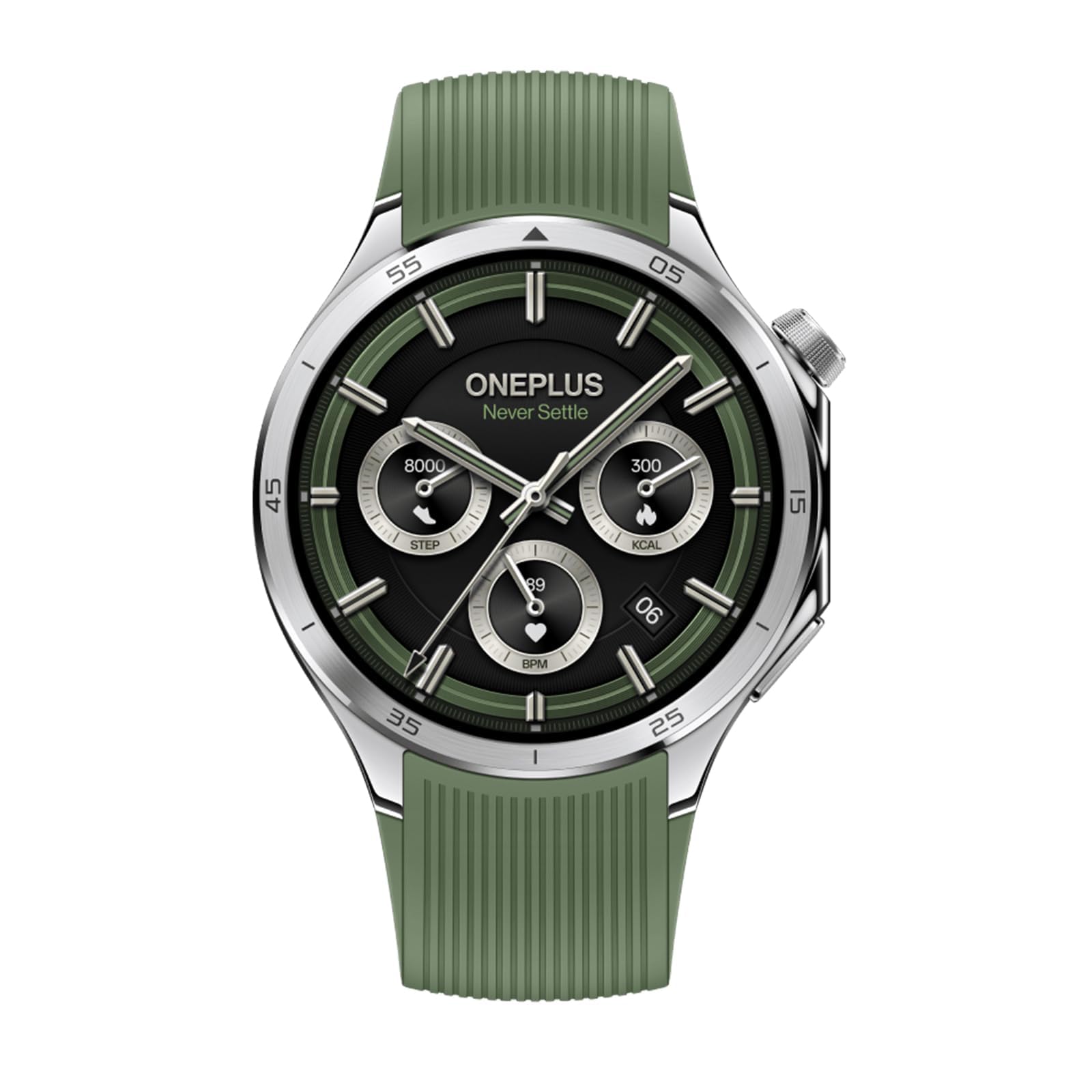OnePlus Montre Connectée Watch 3, Bracelet 22 mm, Écran LTPO 1,5", Charge Rapide, Autonomie 120 Heures, 100 Modes Sport, Suivi GPS Double Fréquence, Bilan Santé 60 Secondes, Titane Émeraude