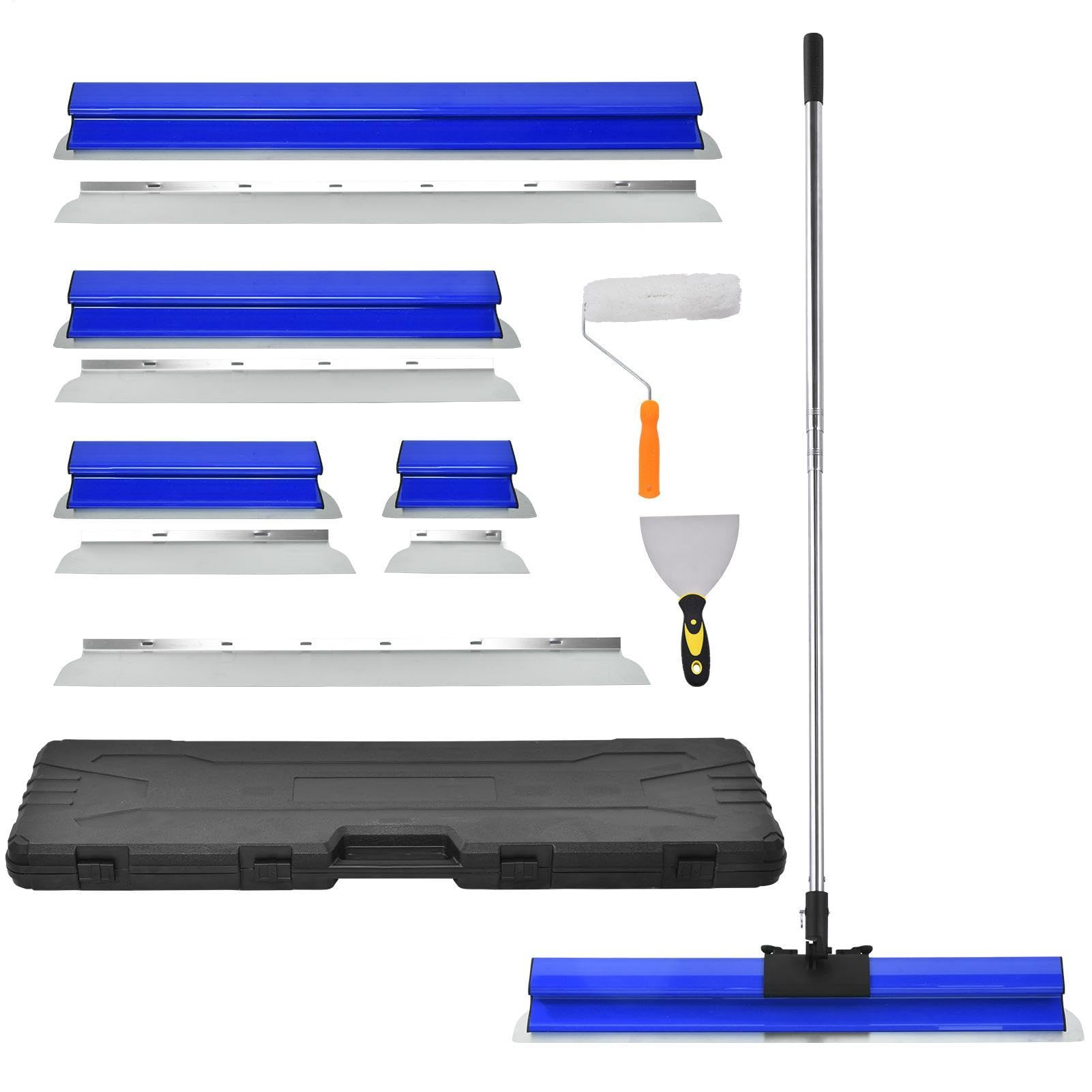 Malerspachtel Set Mit Verlängerungsgriff Farbschaber Edelstahl Wandspachtel | Edelstahl-Spachtelwerkzeug Mit 20/40/60/80/100cm With 1 Piece Of 0.35mm, 0.5mm Thickness Blade Für Renovierung, Wandglättung