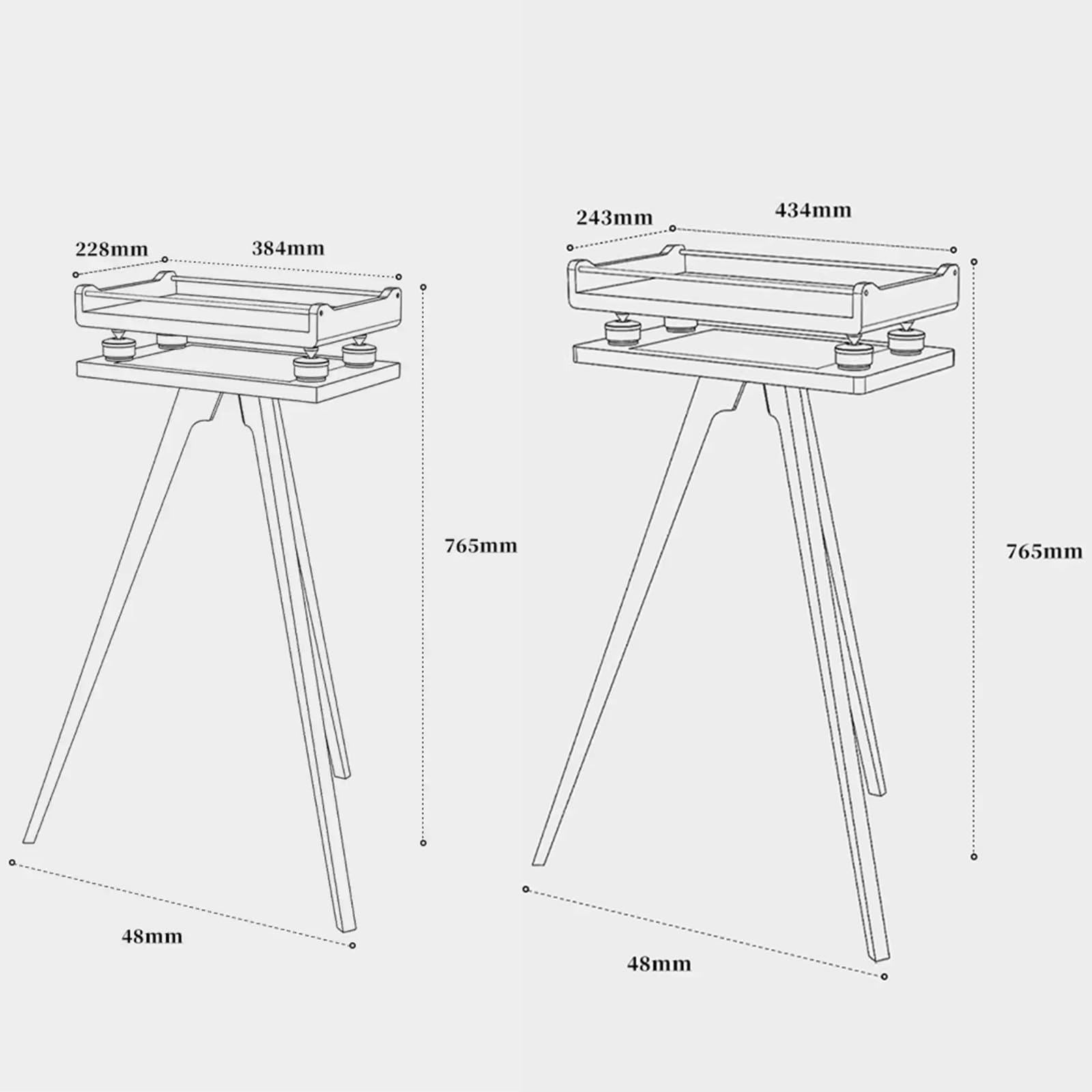 Supporto per altoparlanti in legno per audio surround, supporto da pavimento per monitor da studio con cuscinetto di assorbimento degli urti per home theater, ascolto audio migliorato