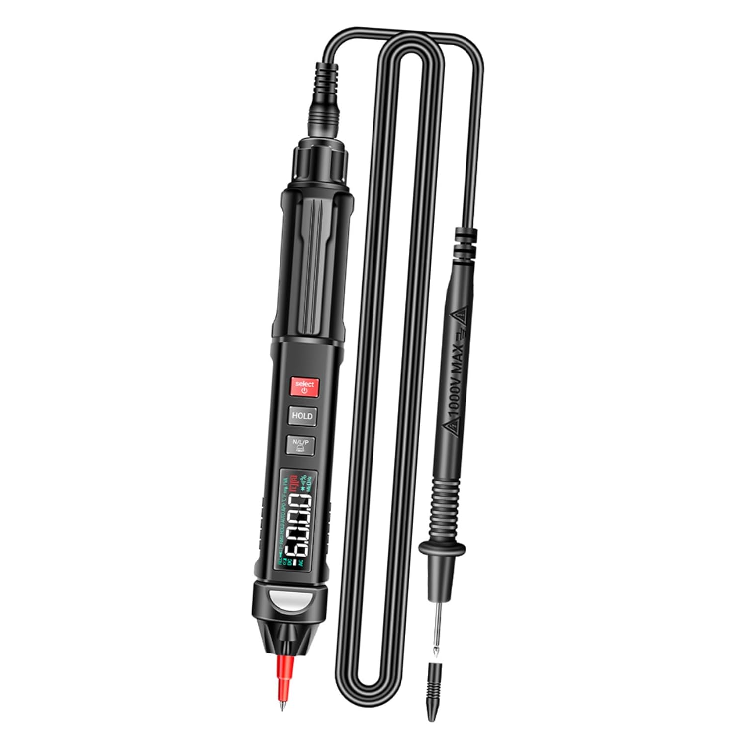Pen-Style Multimeter Tester with Voice Broadcast, Voltage Tester Pen and Diode Connectivity Detector, Digital Ohmmeter for Electrical Testing and DIY Use