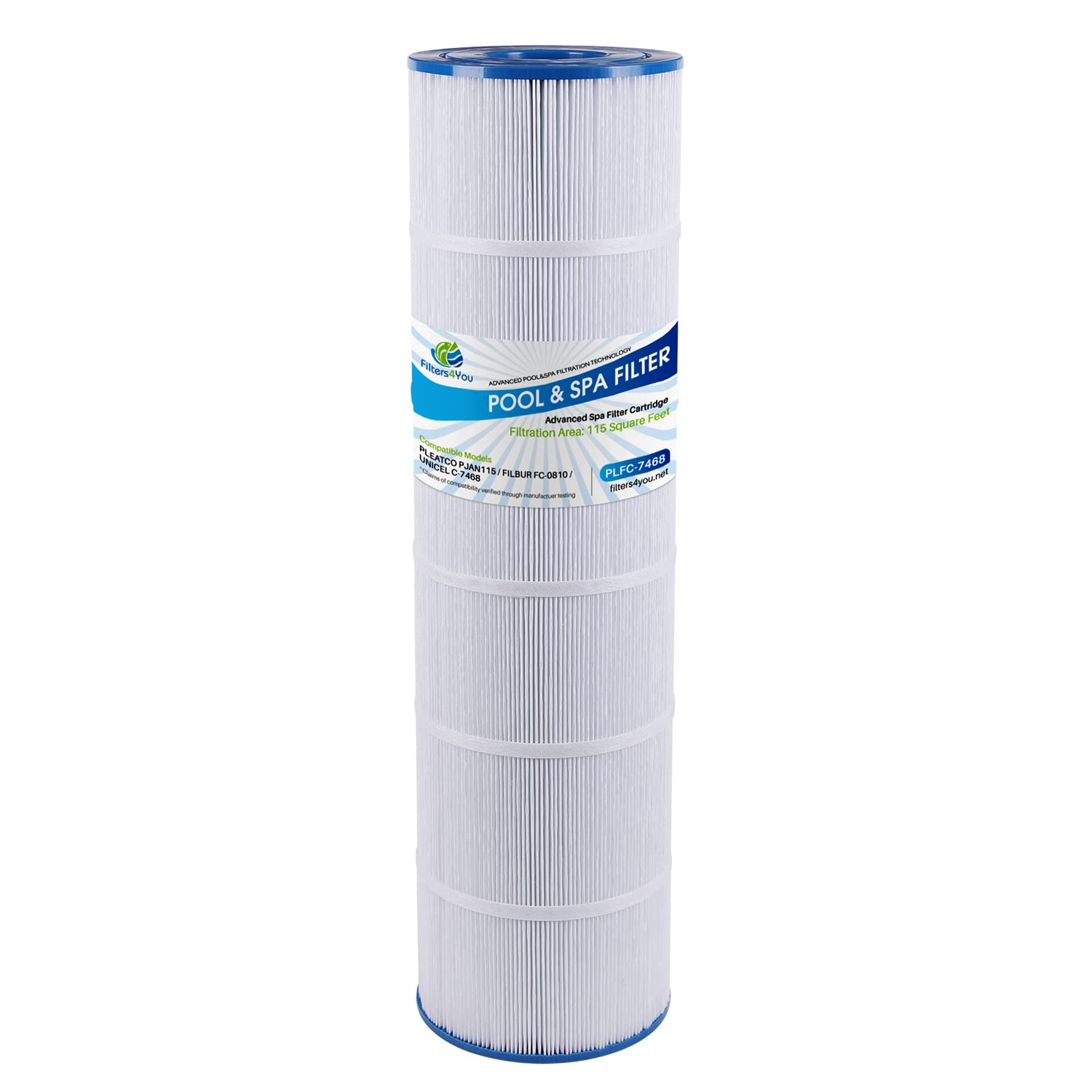 F4Y- PLFC-7468 Pool Filter Replacement for 115 sqft CL 460, CL460, CV460, A0558000, R0554600, PJAN115-PAK4, C-7468 & C-7468RA Filter Cartridges, 1 Pack-picture-15