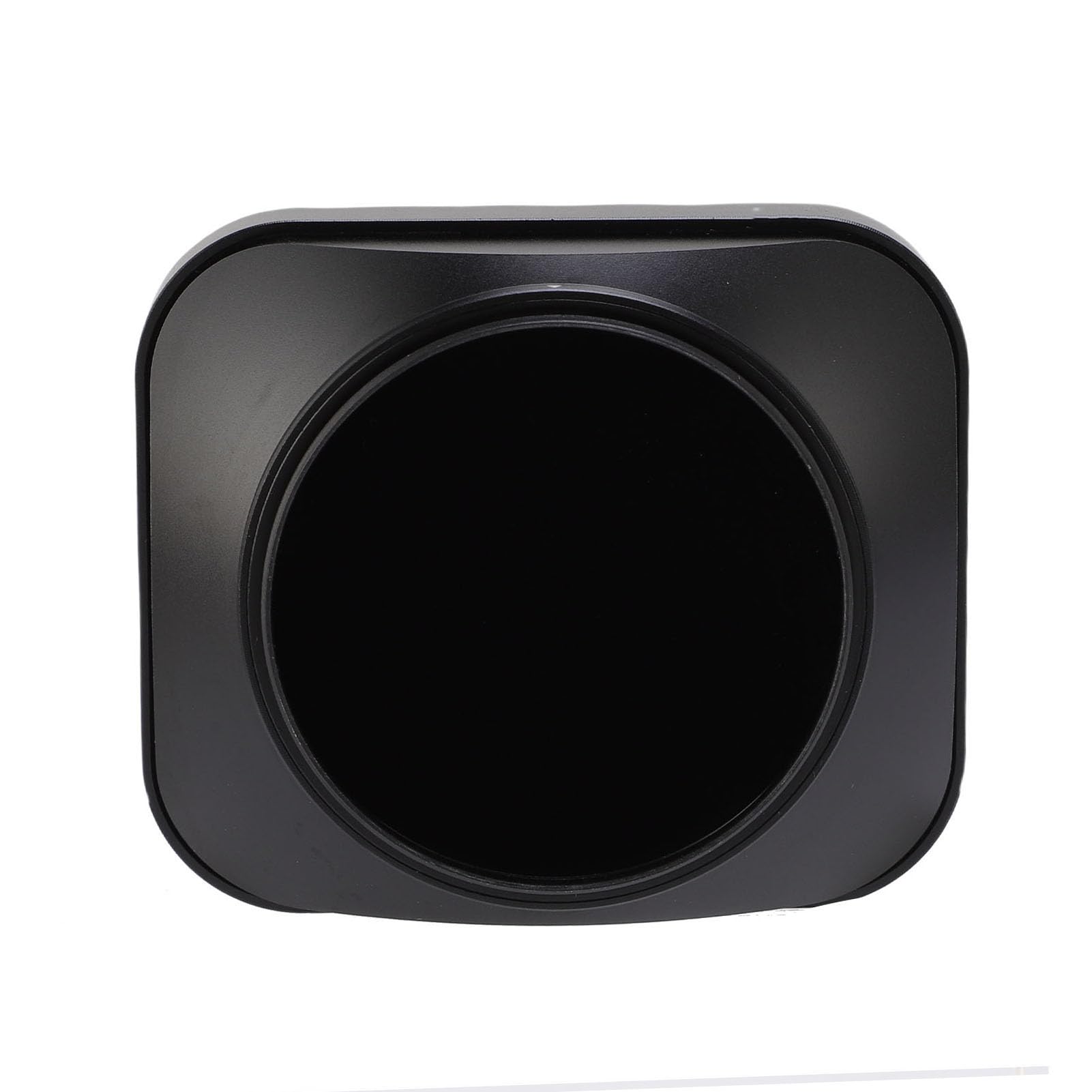 Paraluce quadrato per obiettivo da 55 mm, in lega di alluminio, universale, in metallo, accessorio per fotocamera (nero)