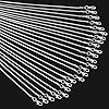 24pcs Chains for Jewelry Making 20 Inch 925 Sterling Silver Plated 1.2mm DIY Snake Chain Bulk Link Necklace with Lobster Clasps #1