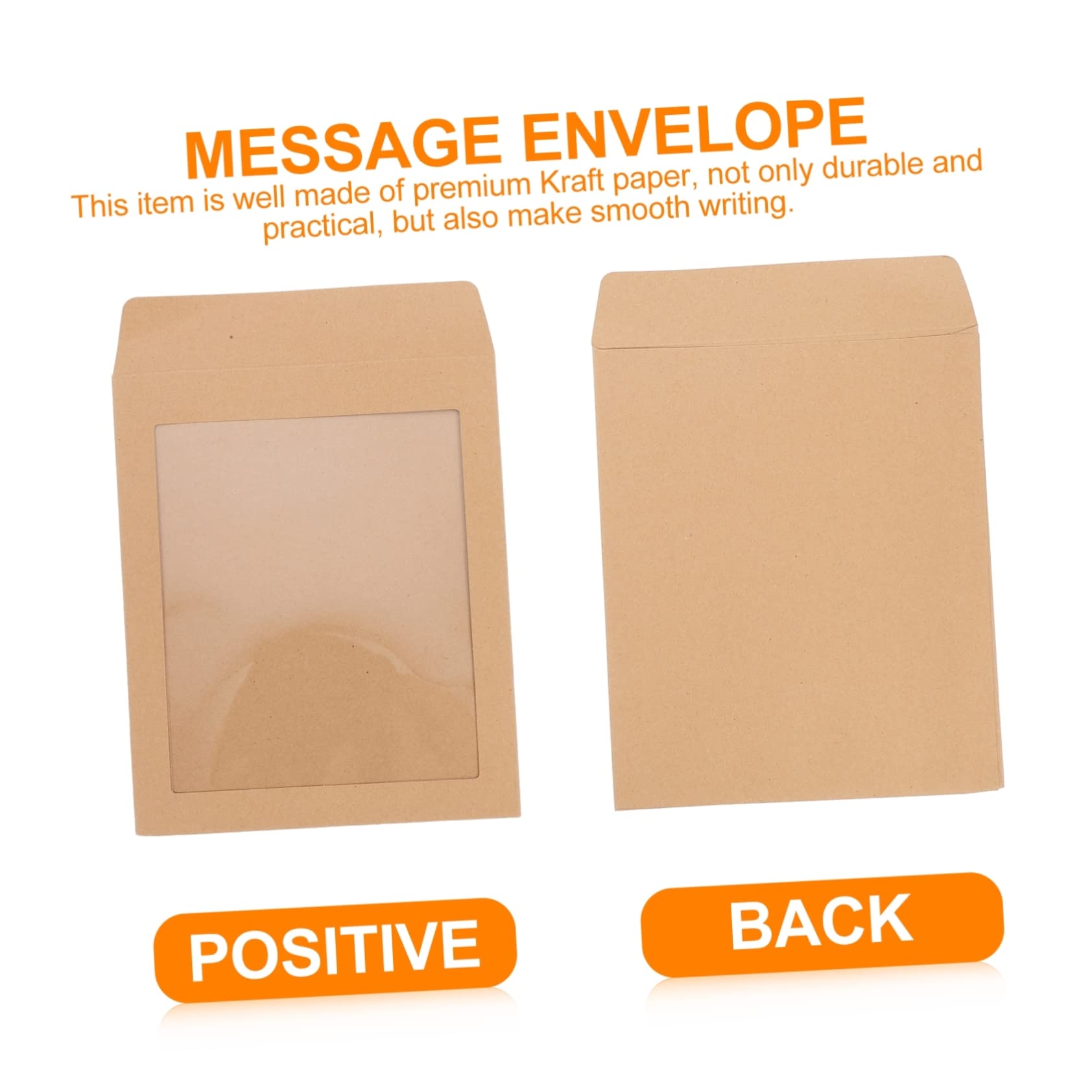 Buste in Carta Kraft Trasparente 25 Pezzi per Inviti e Cartoline