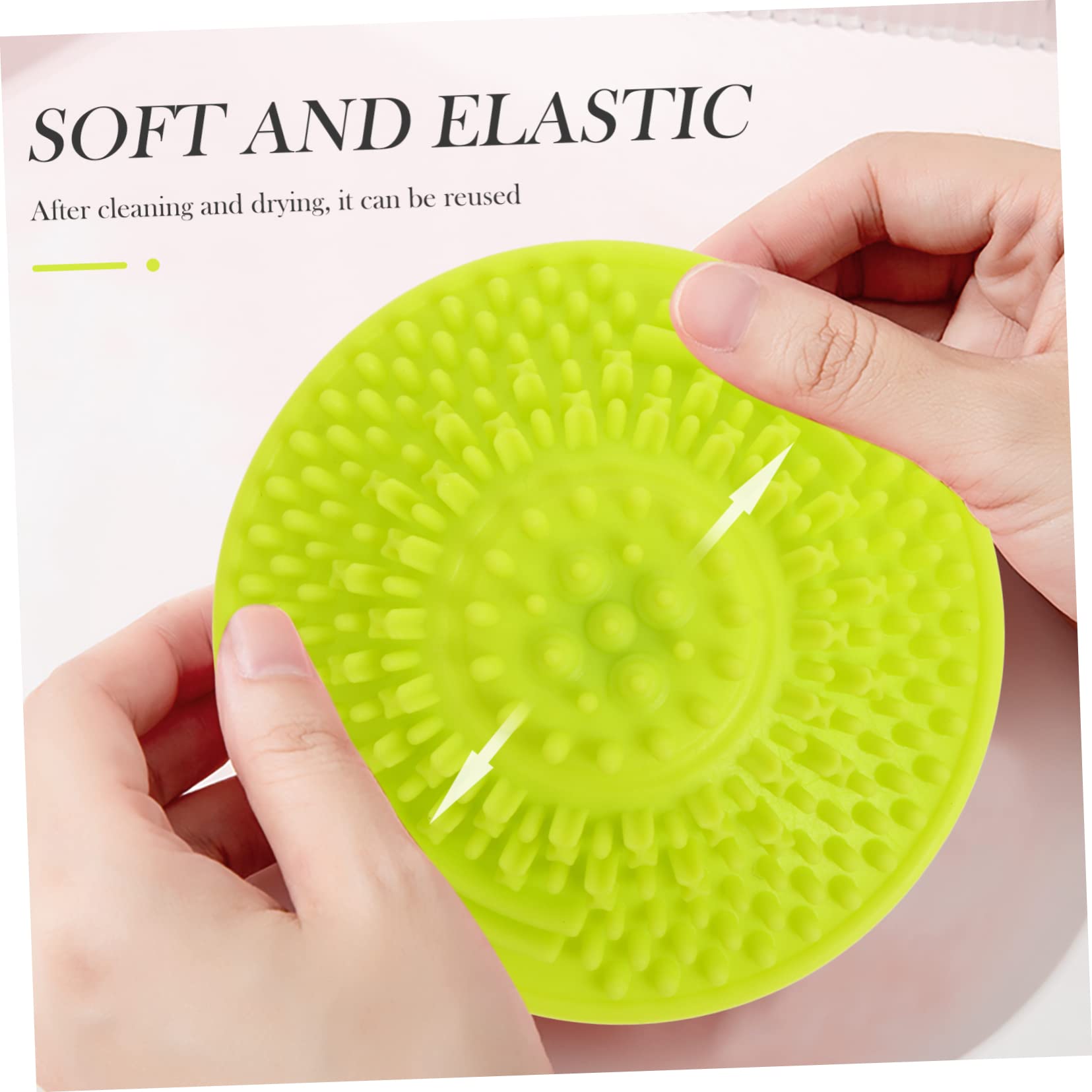 FRCOLOR 15pezzi Tappetino Per Pulizia Pennelli Make-up Silicone Accessori Per Bellezza Design Creativo e Struttura Semplice e Compatte Per Casa e Viaggio Pulizia Profonda Con Diverse