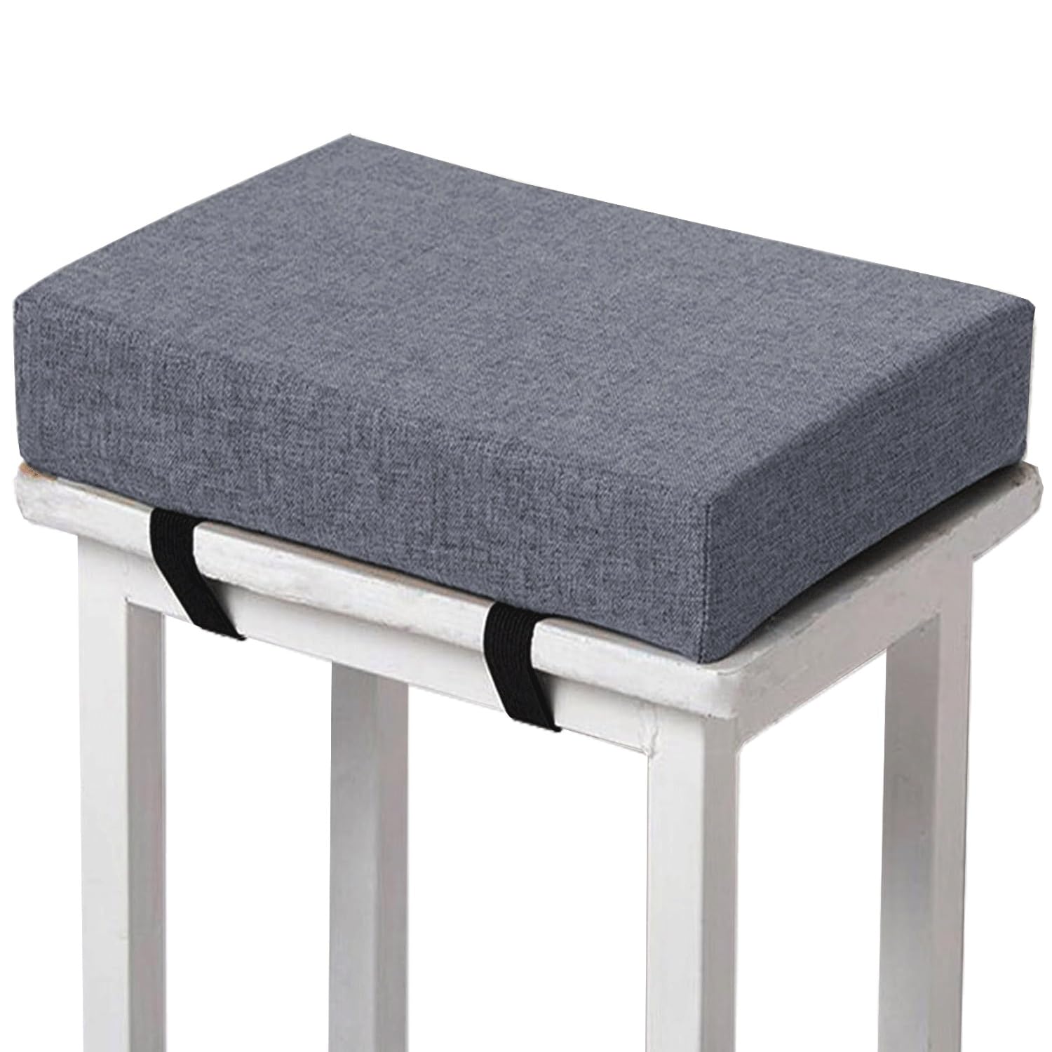 Hkjgnh H1 Memory Foam Square Seat Cushion3/ 5/8Cm Thick,35/40/45/50Cm Rectangular Stool Cushion,Anti - Slip, Seat Cushion Seat Pads Dining Chairs With Removable Cover For Kitchen Bar Chairs(,1Pc 40X40x8cm)