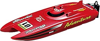 POCO DIVO Adventure Catamaran Large RC Racing Boat 20mph High Speed Powerboat 2.4Ghz RTR Fast Yacht 21" Big Power Ship, Red
