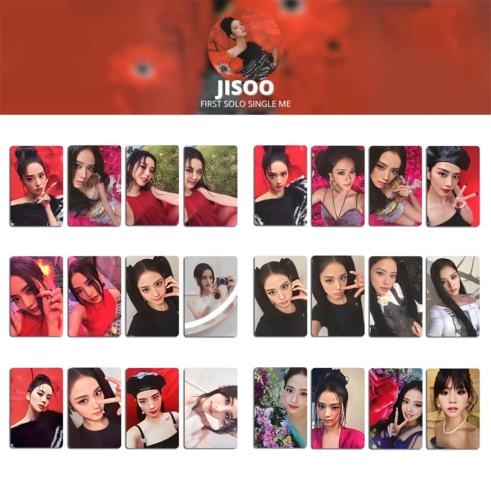 4/24Pcs/Set KPOP JISOO First Solo Single ME Photocards Double
