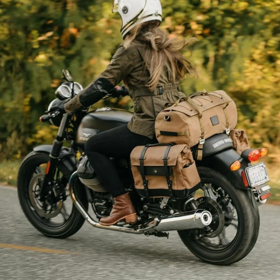 Amazon | Mozenaバイク用シートバッグ レトロトラベル レトロ