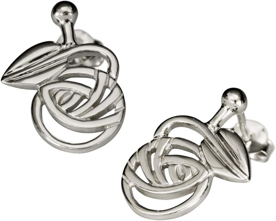 Charles Rennie Mackintosh Silver Stud Earrings - Nouveau. Mackintosh Jewellery 793