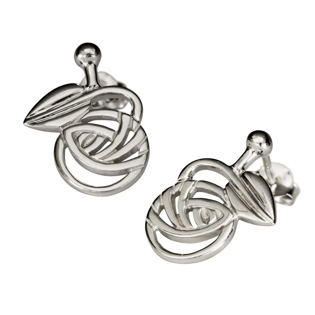 Charles Rennie Mackintosh Silver Stud Earrings - Nouveau. Mackintosh Jewellery 793