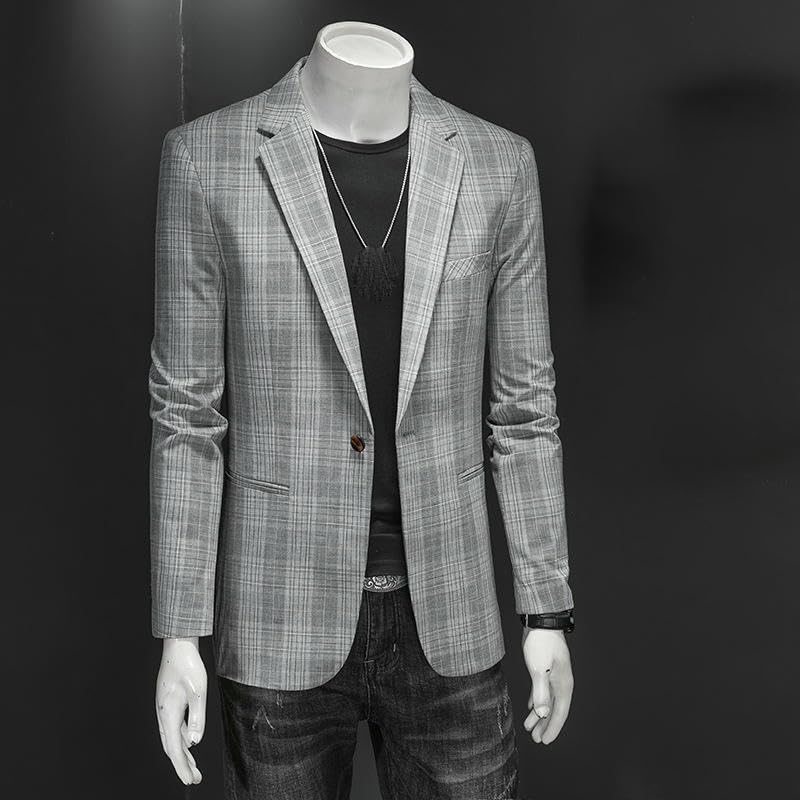 Men's Four Seasons Casual Plaid Blazer2