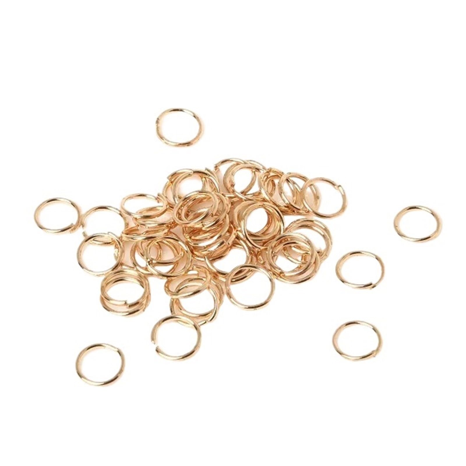 Biegeringe 190–1100 Stück/Los, 0,5 x 3,0 mm/0,5 x 5 mm/0,8 x 7 mm, Binderinge, einzeln und Schlaufe offen geteilt für Schmuckstücke, 190 Stück