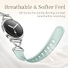 Correa Getino para Samsung Galaxy Watch 9/8 40mm 44mm y 8 Classic 46mm Mujeres | Correas de Repuesto de Silicona Delgadas, Cómodas, Elegantes, Femeninas, Deportivas y Casuales, para Oficina y Uso Diario, Menta 5