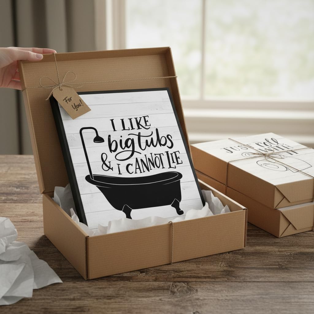 3Pcs Funny Bathroom Quotes Wall Art Black White Toilet Paper Bathtub Posters Prints Minimalism Washroom Painting Pictures Wall Decor 16x24in Unframed