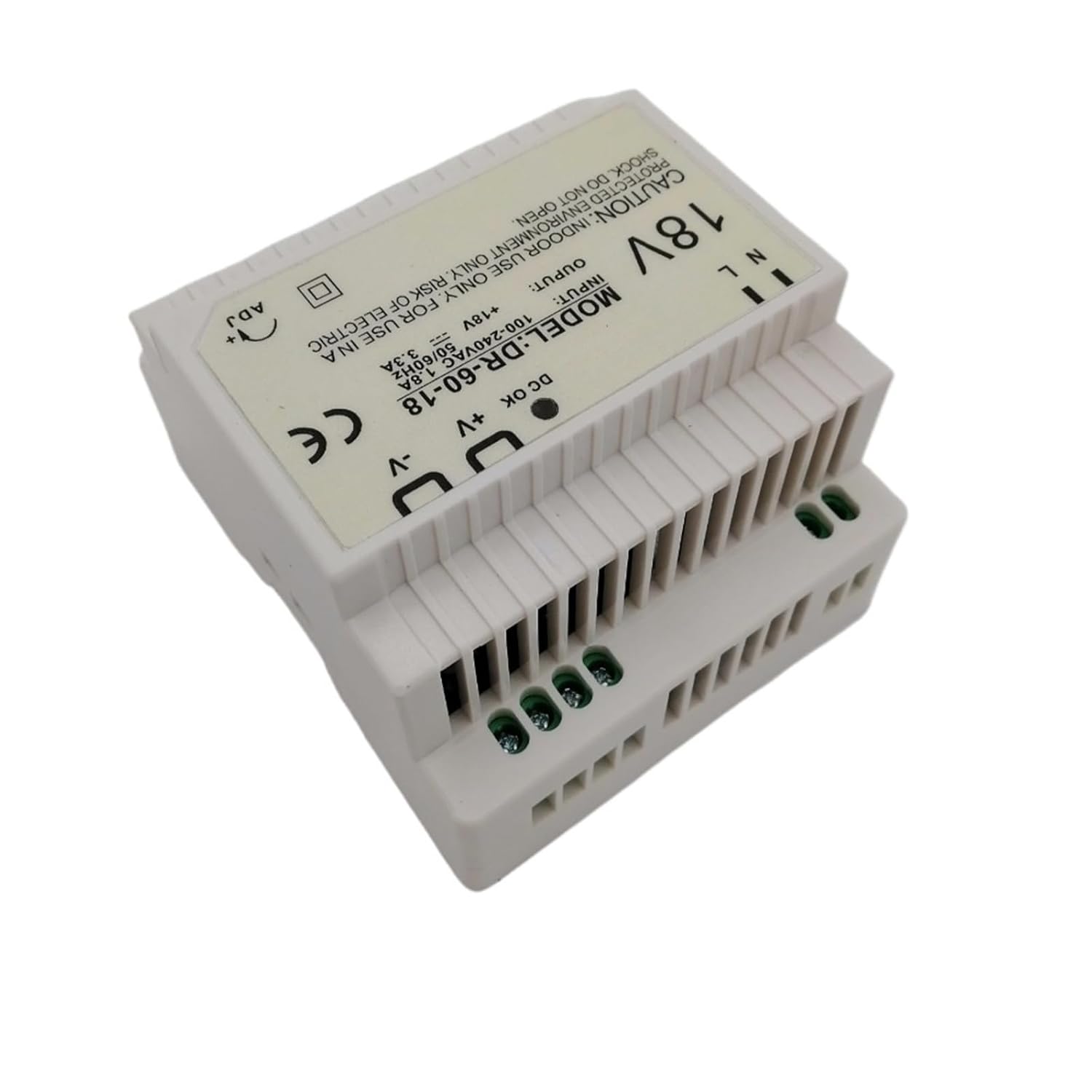 DR-60-18 Din Rail Type Switching Power Supply 60W 18VDC 3A Output for Led Light Din Rail Power Supply 18VDC