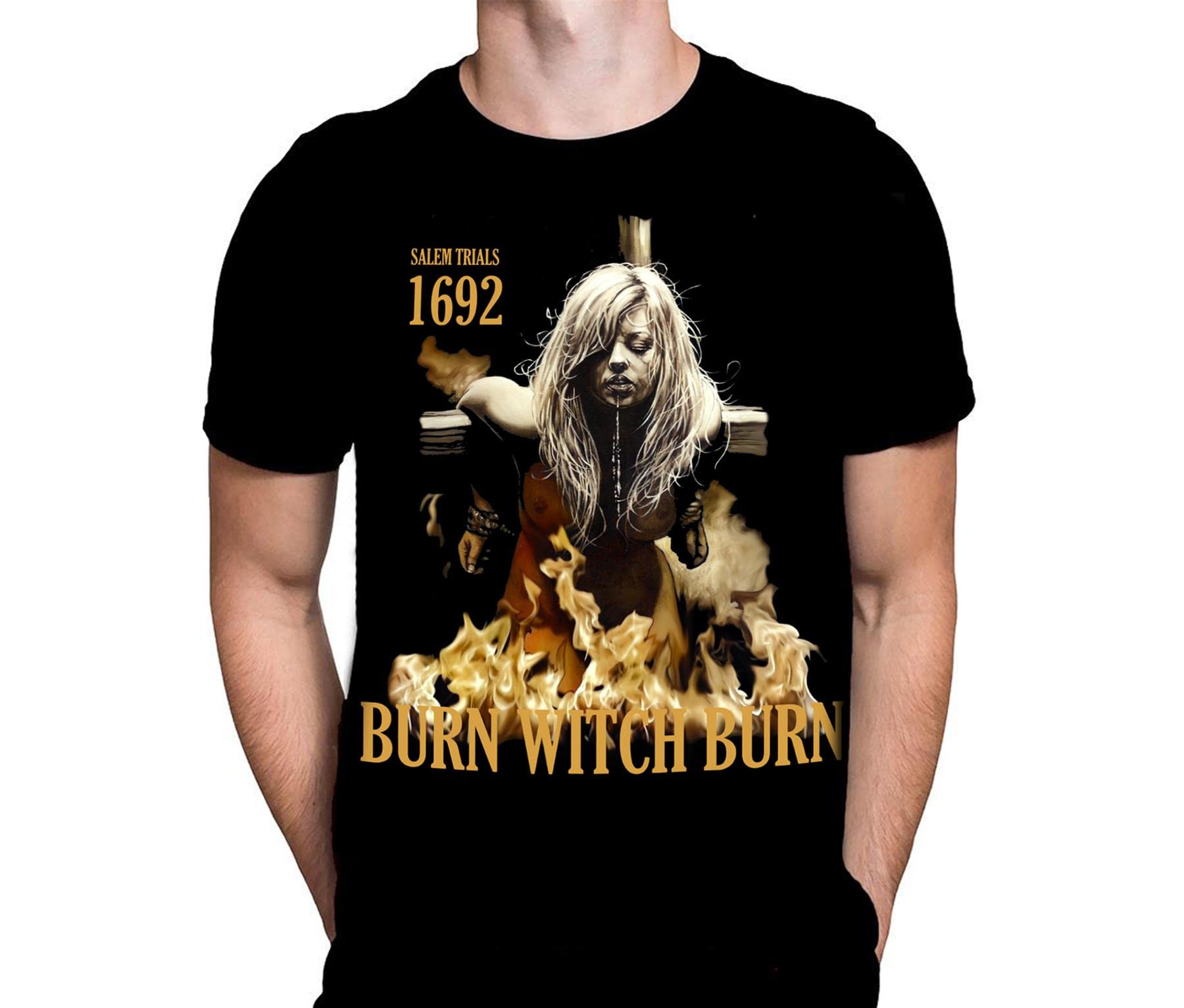 Wild Star Hearts Burn Witch Burn Mens Black T Shirt Gothic Horror Halloween Fashion Rick Melton Movie Poster Tshirt