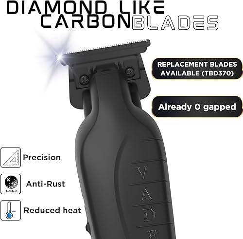 Miniatura 3 de Supreme Trimmer Vader Trimmer ST3778 (210 minutos de tiempo de funcionamiento) Cortadora de barba para hombres, cortadora de pelo profesional