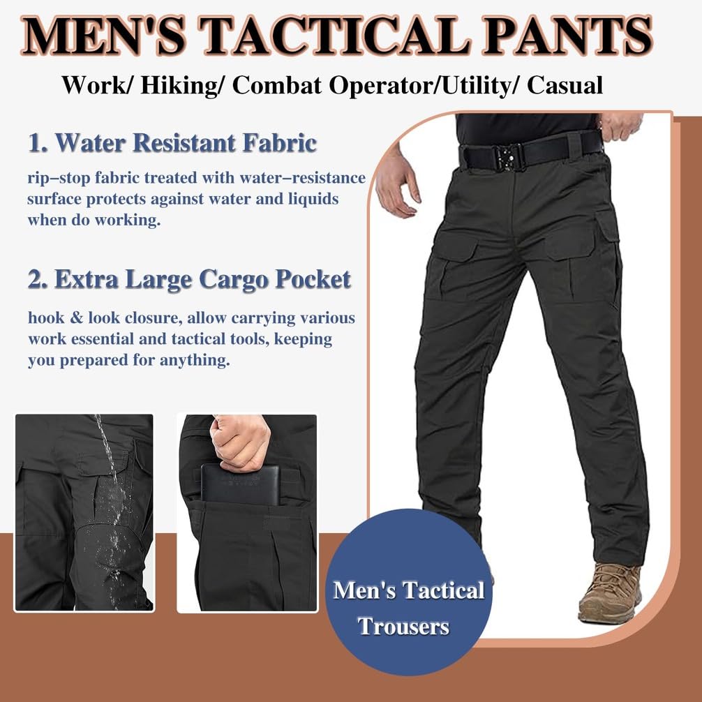 Uniformes TáCticos para Hombres, Conjuntos De Trajes De Combate Militares Impermeables del EjéRcito, Camuflaje Softshell Chaqueta Pantalones Ropa De Caza