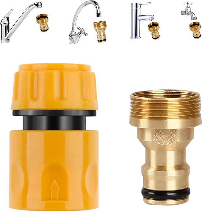 Universal Kitchen Mixer Tap Hose Connector & End Quick Connector