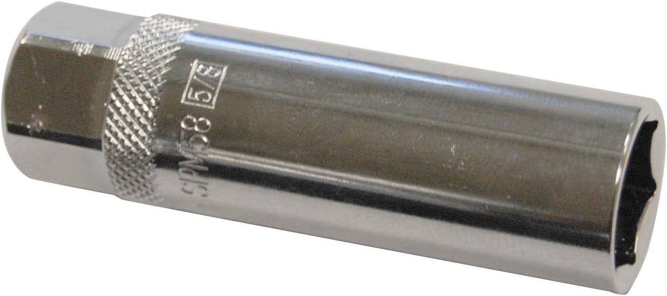 GreatNeck 28030 5/8 Inch Spark Plug Socket, 3/8 Inch Drive