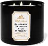 Bath and Body Works, White Barn 3-Wick Candle with Essential Oil - 14.5 oz - 2021 Core Scent Mahogany Teak Wood