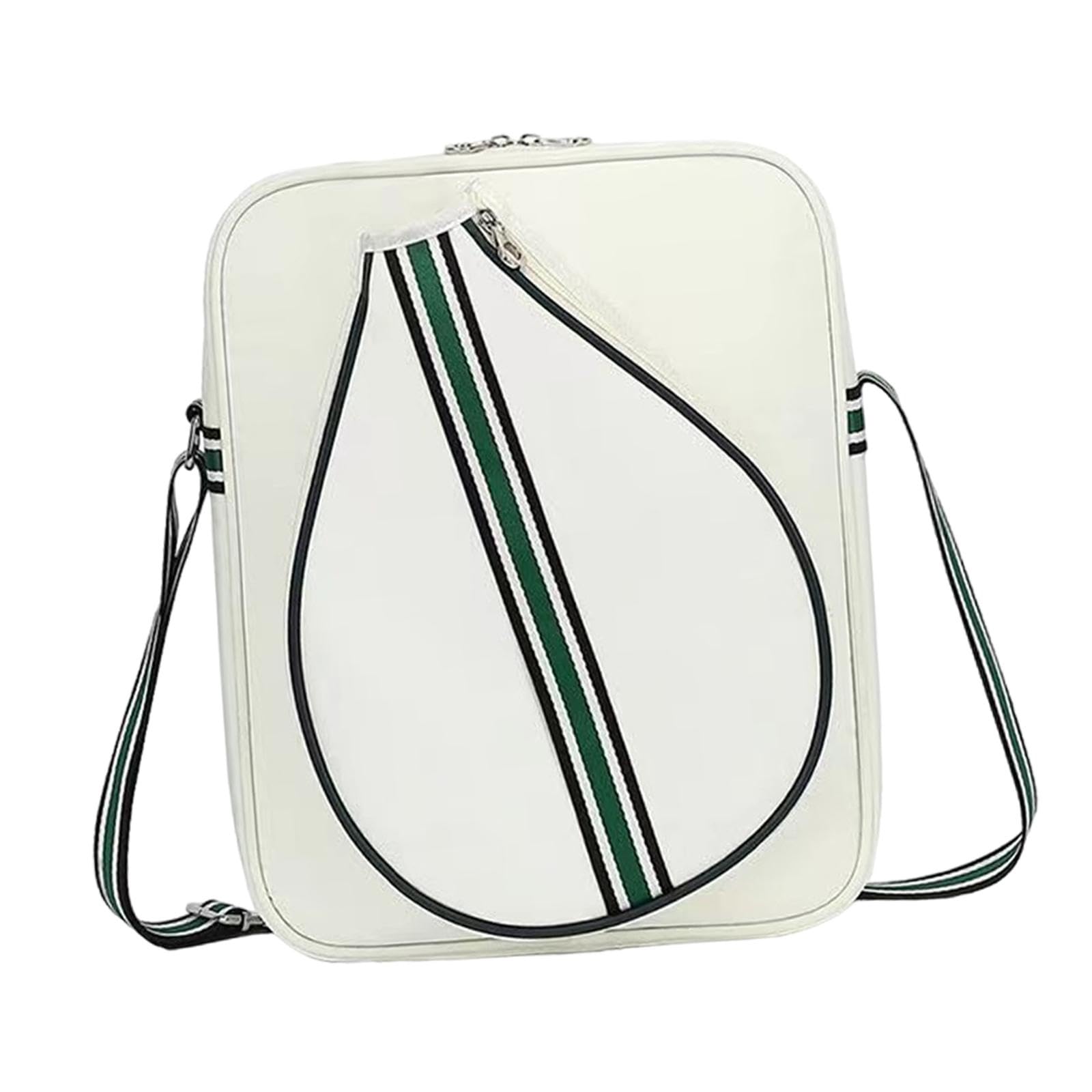 Yiju Crossbody Bag for Badminton Rackets, Waterproof Oxford Cloth Design, Beige