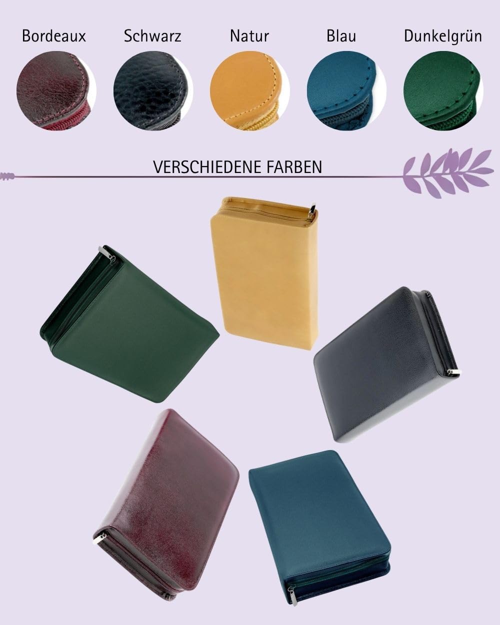 Homöopathische Taschenapotheke Klassik 468 Schlaufen für Globuli (Leder Grün)