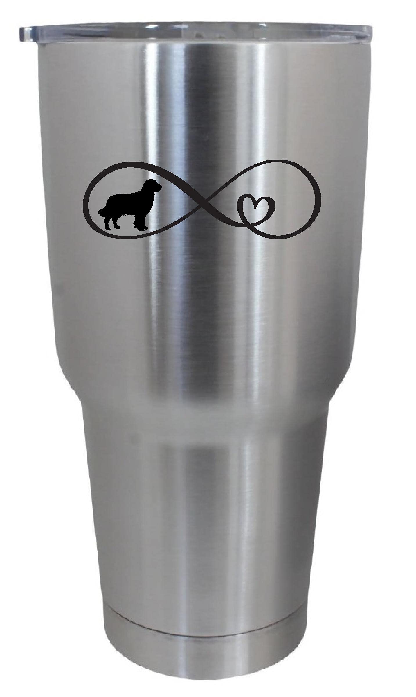 Epic Designs Cups drinkware tumbler STICKER - Golden Retriever infinity love decal decoration
