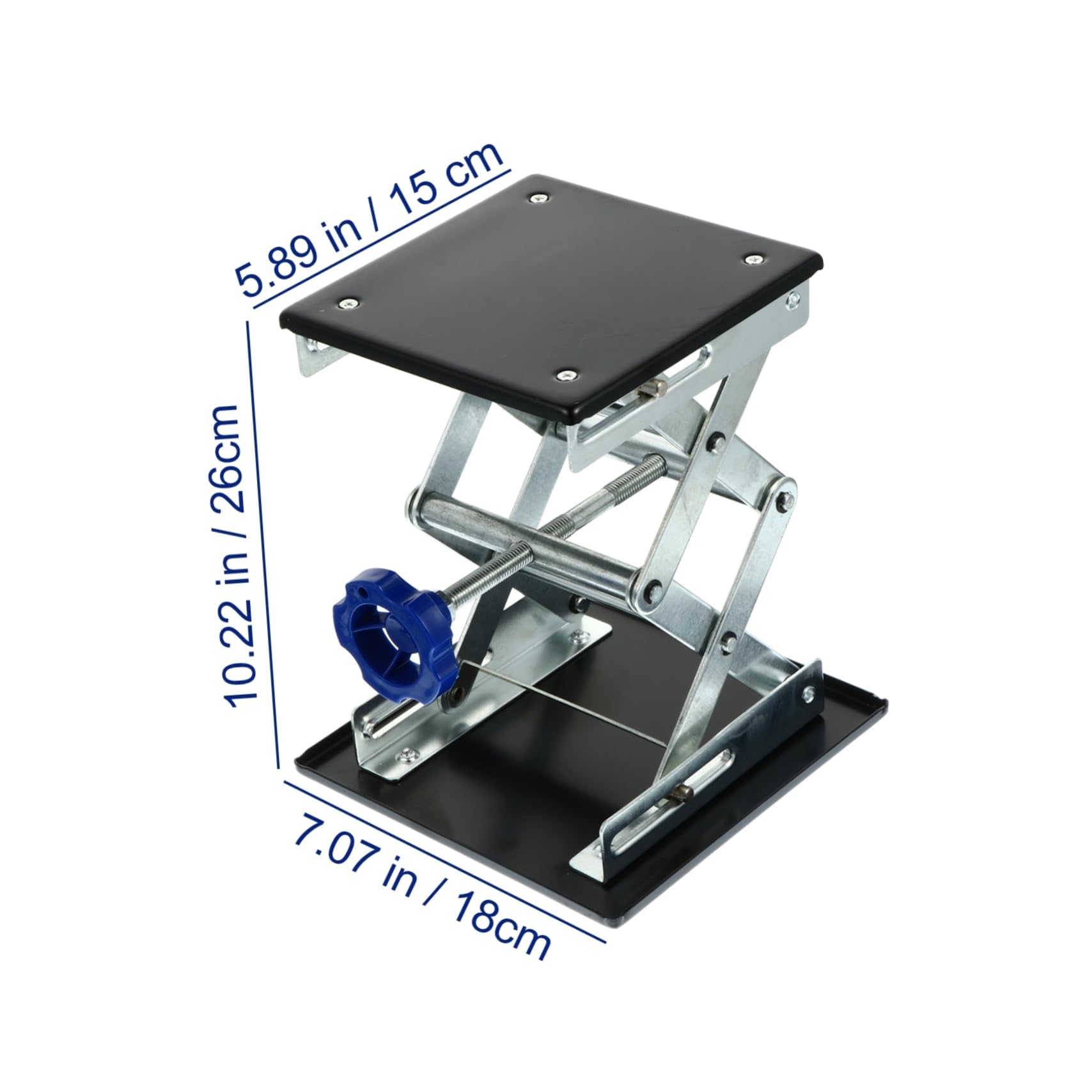 NAMOARLY 1pc Experimental Support Laboratory Lift Platform Experiment Lifter Lab Stand Scissor Lab- Lift Lifter Scissor Lift Table Scissor Stand Platform Work Platform Labs Stand Iron Black