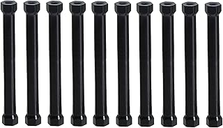 YXQ M3x50mm Hex Aluminum Standoff Spacer Column Wide Head Column Spacer Pillar for DIY Parts RC/FPV/CNC/Drone Multicopter 10PCS (Black)