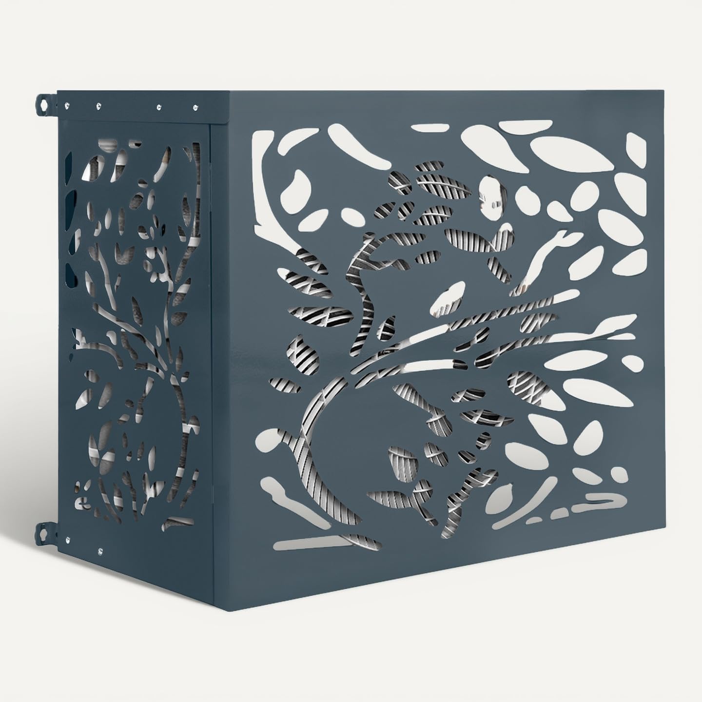 IDMarket - Cache climatiseur LIS en métal gris anthracite