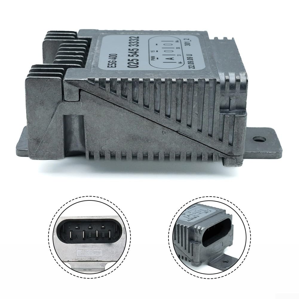 Feegow Contrôle du ventilateur automobile pour Mercedes pour W202 pour W210 pour C208 pour A208 Module de contrôle de ventilateur de voiture, installation facile du contrôleur de température du moteur