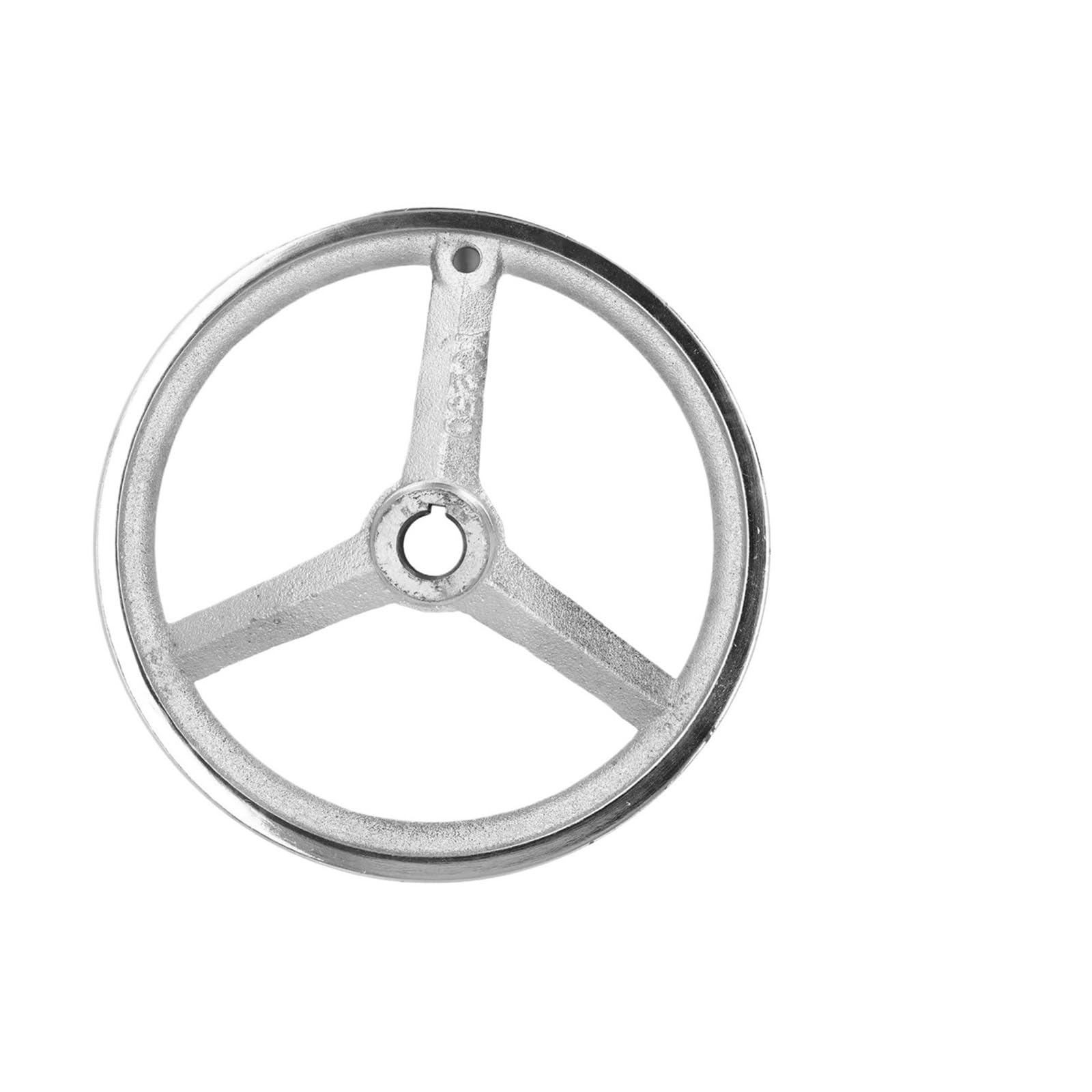 JWSEO 22x250mm Handwheel with Revolving Handle 3 Spoke Round Metal Hand Wheel for Lathe Milling Grinding Machine