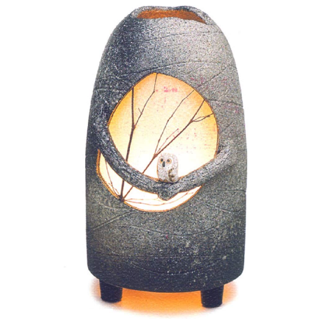 新品！信楽焼おしゃれインテリアライト陶製照明器具(壺あんどん