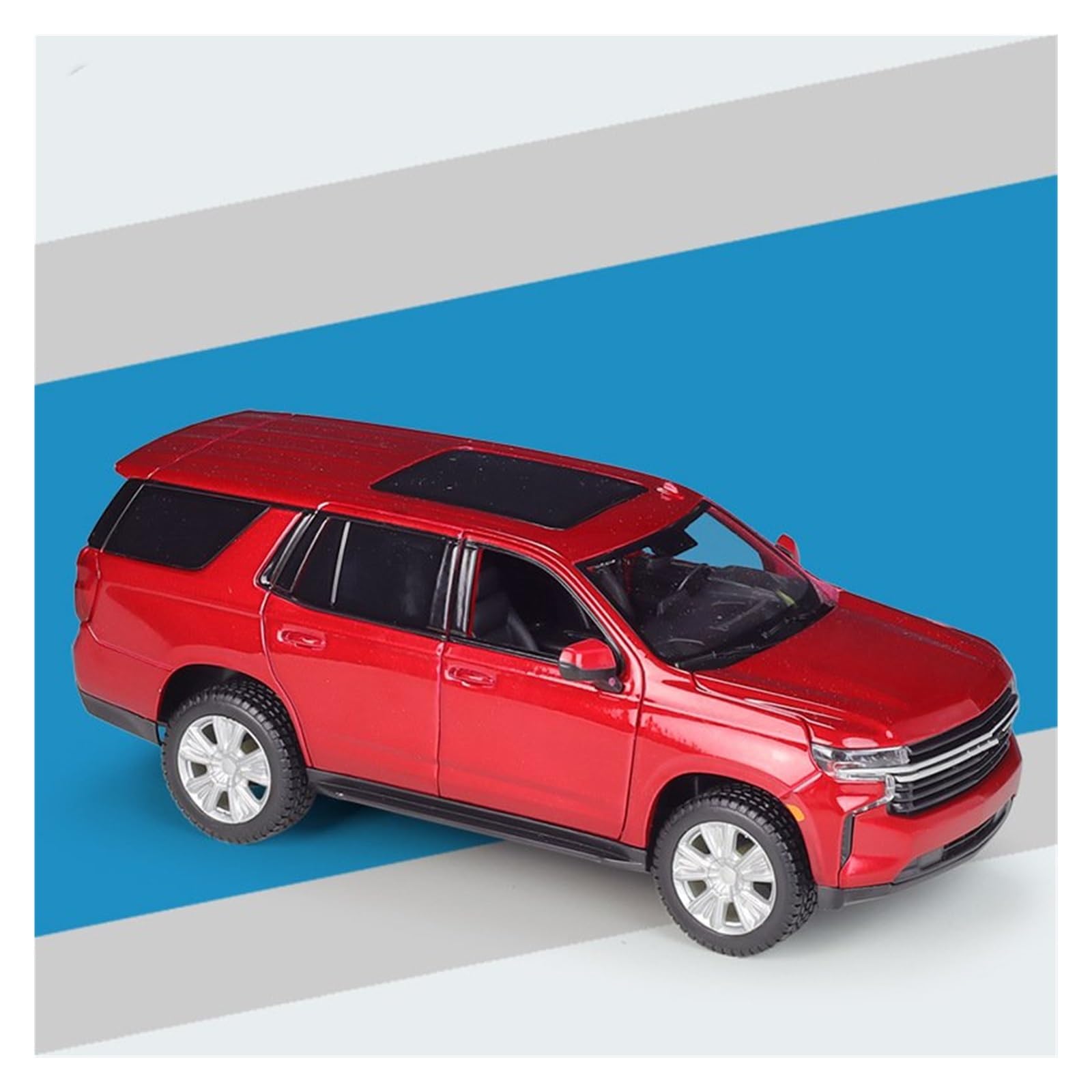 Modellini Auto Modellino Diecast 1:26 Per Chevrolet Per Tahoe 2021 Modellini Di Auto In Metallo Pressofuso - Collezioni(rosso)