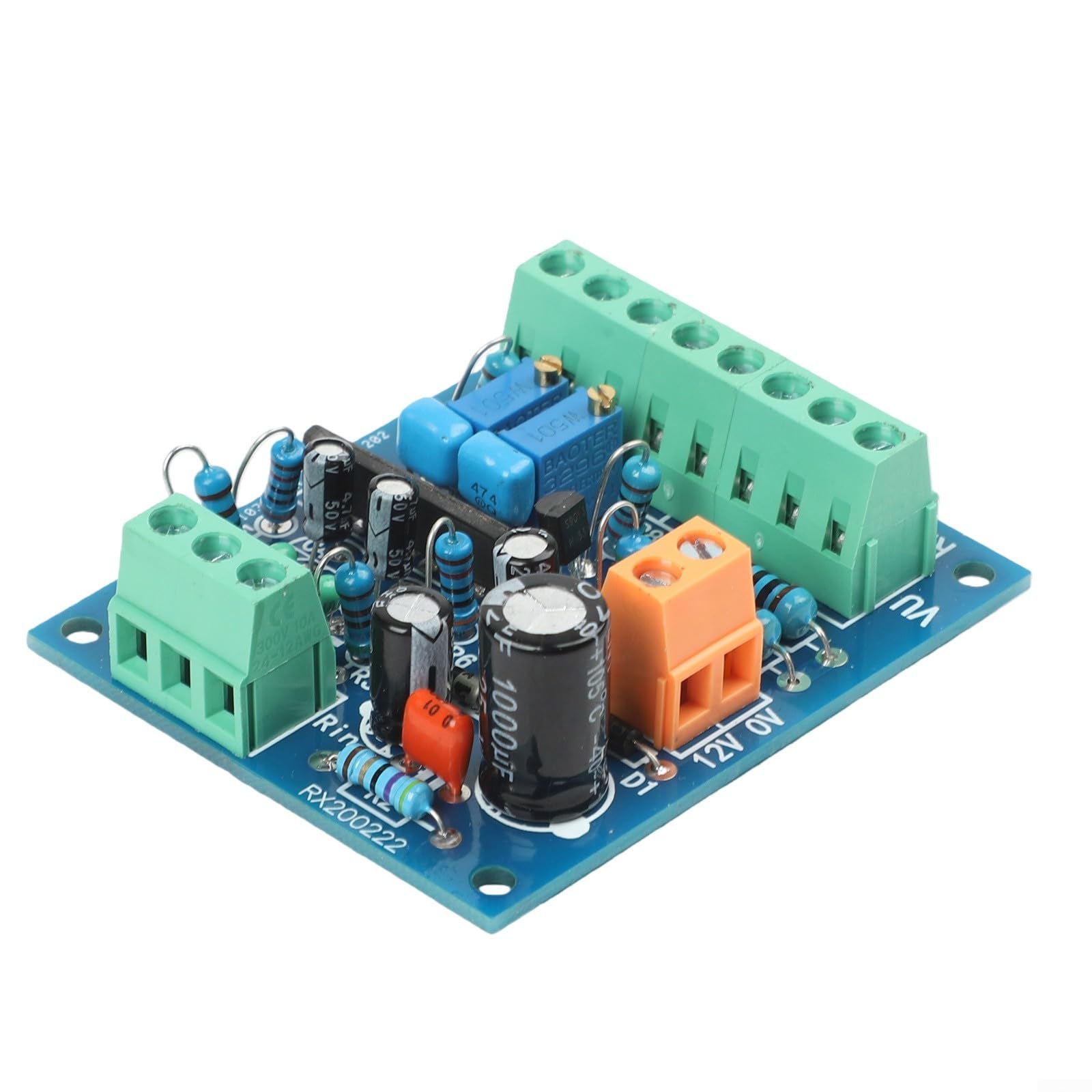 Scheda driver VU Meter stereo AC 12V per misuratore di livello audio – PCB Panel Mount Volume Indicator con funzione mute, 55 x 66 mm, compatibile con DB