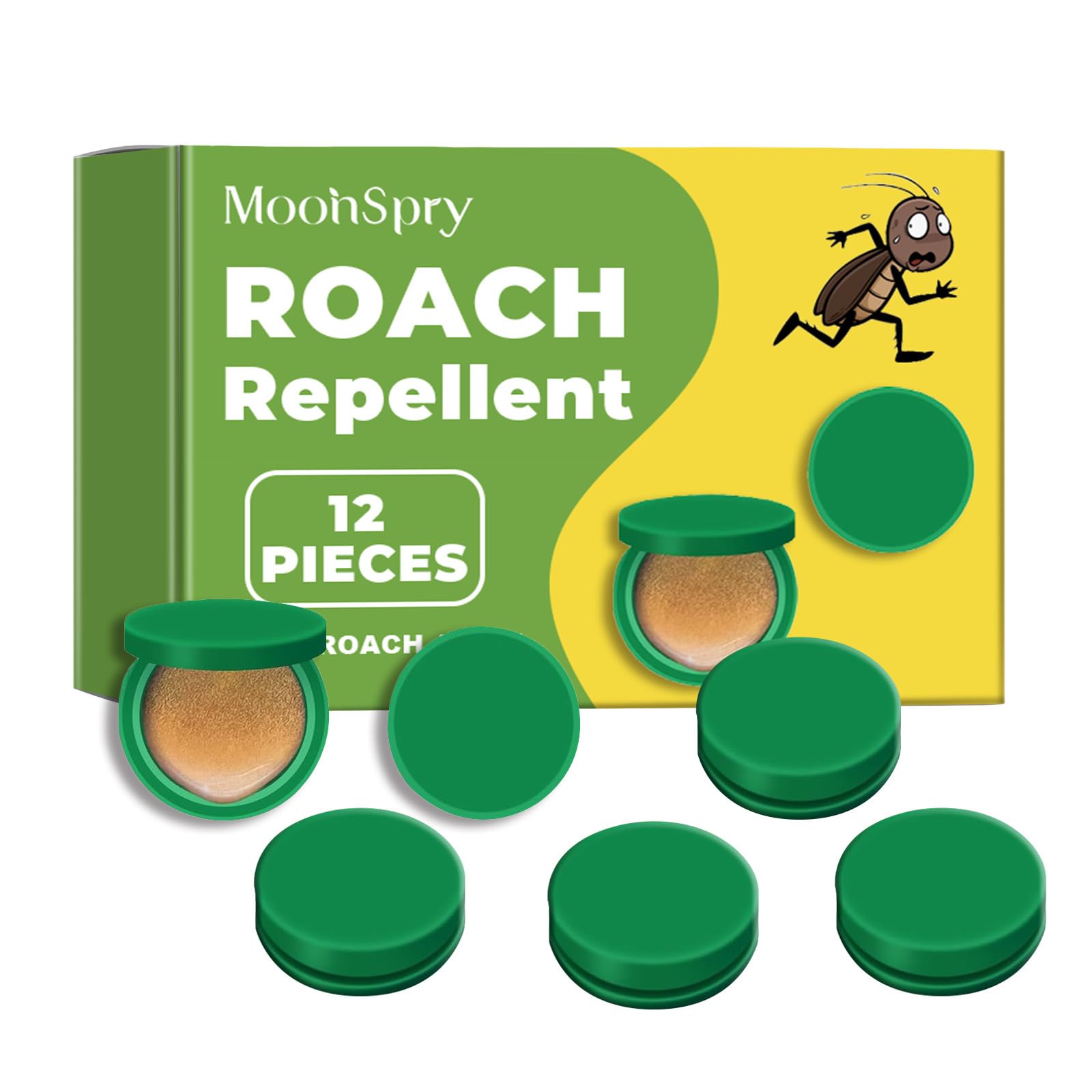 roach killer Indoor Infestation, Roach Bait Gel Roach Traps Roach Repellent, Cockroach Killer Indoor Home for Small Large Cockroaches, Get Rid of Roaches Permanently Indoor/Outdoor （12PCS/boxs）