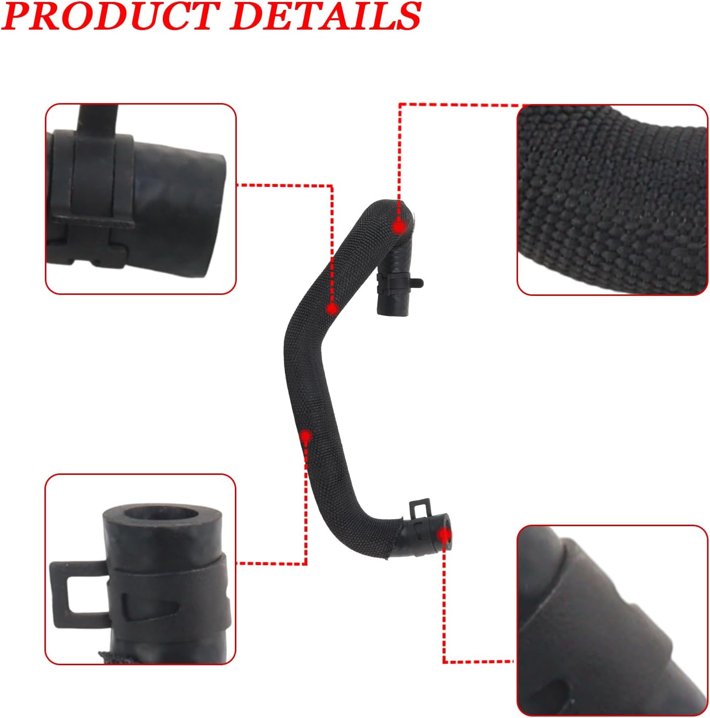 13Pcs Turbo Coolant Hose Kit Turbocharger Coolant Inlet & Return Hoses for Mini Cooper S R55 R56-R59 R60 R61 JCW Clubman 2011-2016, Replaces 11537600674 11539845352 11537565433 11537565432