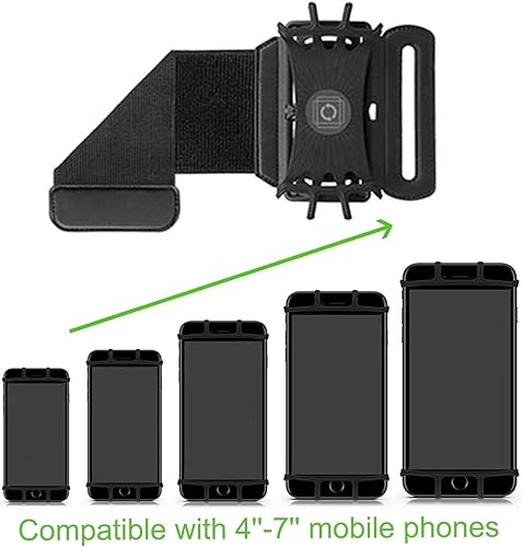 Miniatura 6 de Soporte universal para teléfono celular, rotación de 360, antebrazo, muñeca, entrenamiento, banda deportiva para Samsung Galaxy S25 S24 S23 S22 S21