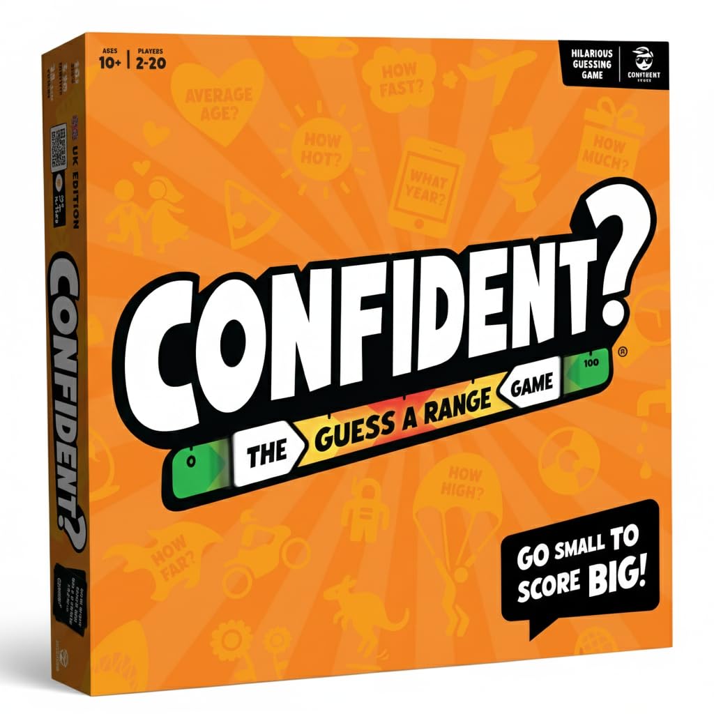 CONFIDENT? Board Game | The Smash Hit Guessing Game | Christmas Board Games for Families, Adults, Teens, Kids | Award-Winning Trivia Quiz Game with Brilliant Twist | 2-30 players, Ages 10+
